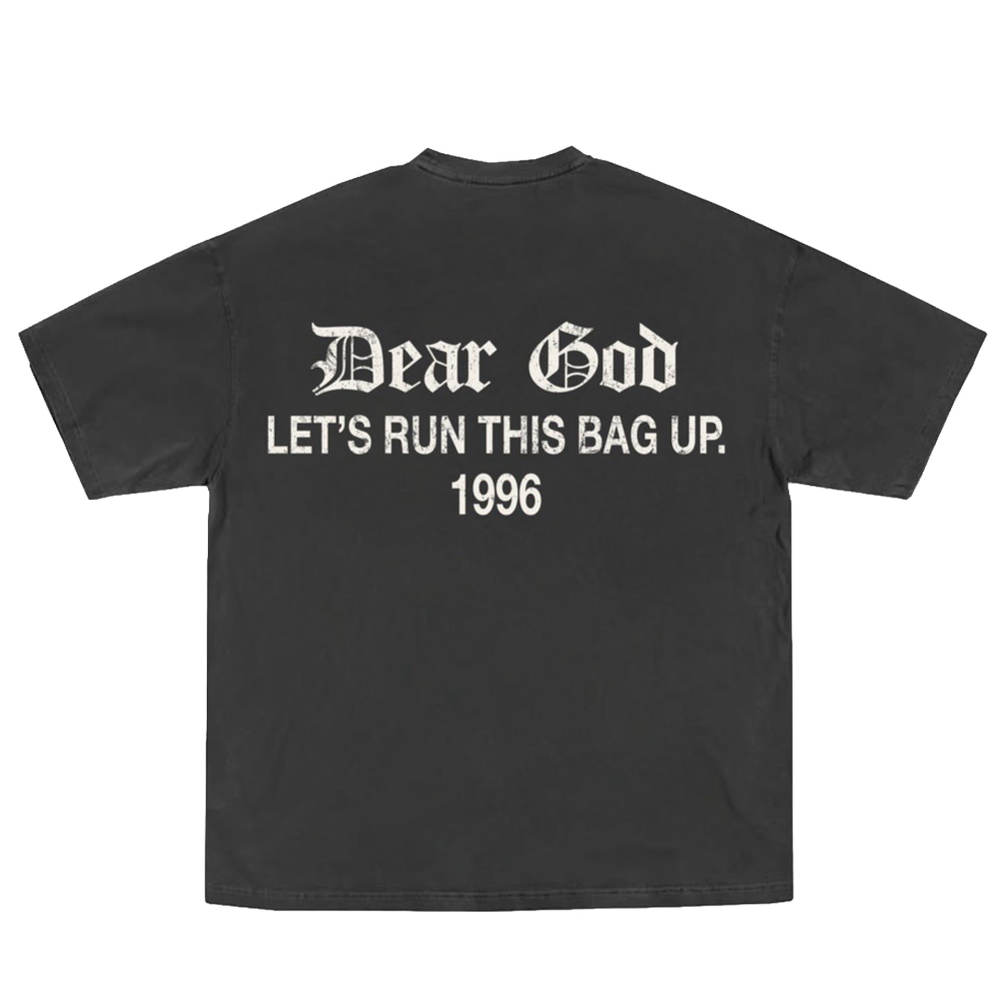 LET'S RUN THIS BAG UP. TEE